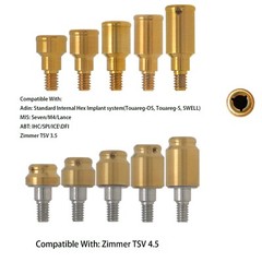 US Locator Abutment for Zimmer Tapered Screw Vent 3.5/4.5 Internal Hex Implants