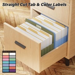 6 PCS Heavy Duty Expanding 5.25 Inch File Pockets Letter Size Holds 8.5×11 In