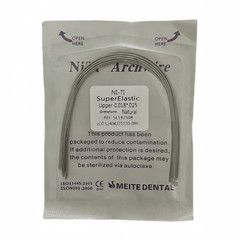 Dental Orthodontic Arch Wire Super Elastic Niti Round Rectangular Natural Form