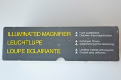 RayLite Illuminated Magnifier w/3 Heads 10.1x 8.7x 5.4x & Transformer – England
