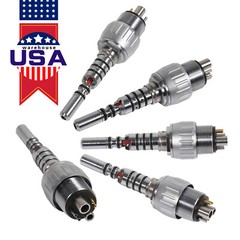 Dental LED 6 Hole Quick Coupler 360 degree swivel Fit KAVO Handpiece ux’