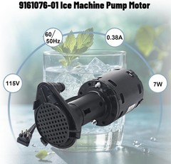9161076-01 Water Pump Replacement 115V Ice Machine Pump Motor Compatible with