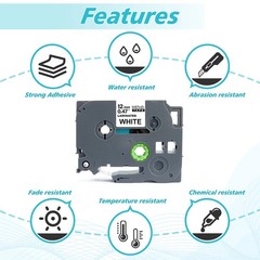 TZe-231 TZ-231 Label Tape for Brother P-Touch PT-D210 H110 12mm Black on White