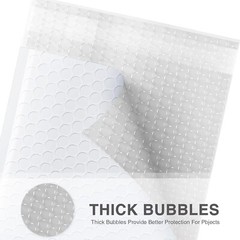 Poly Bubble Mailers 6×10″ Padded Envelope Self Seal Mailing Bags 100Pcs White