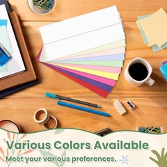 Colorful #10 Business Envelopes 4-1/8 x 9-1/2 inch (200 Pcs), Multicolored