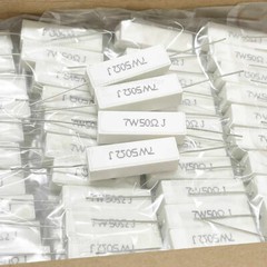 7 Watt Wire wound Cement Resistors Axial 0.05 ohms to 100K ohms 5% J Full range