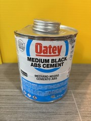 Oatey Medium Black ABS Cement Pipe Weld Glue LOW VOC 32 oz 2 pk