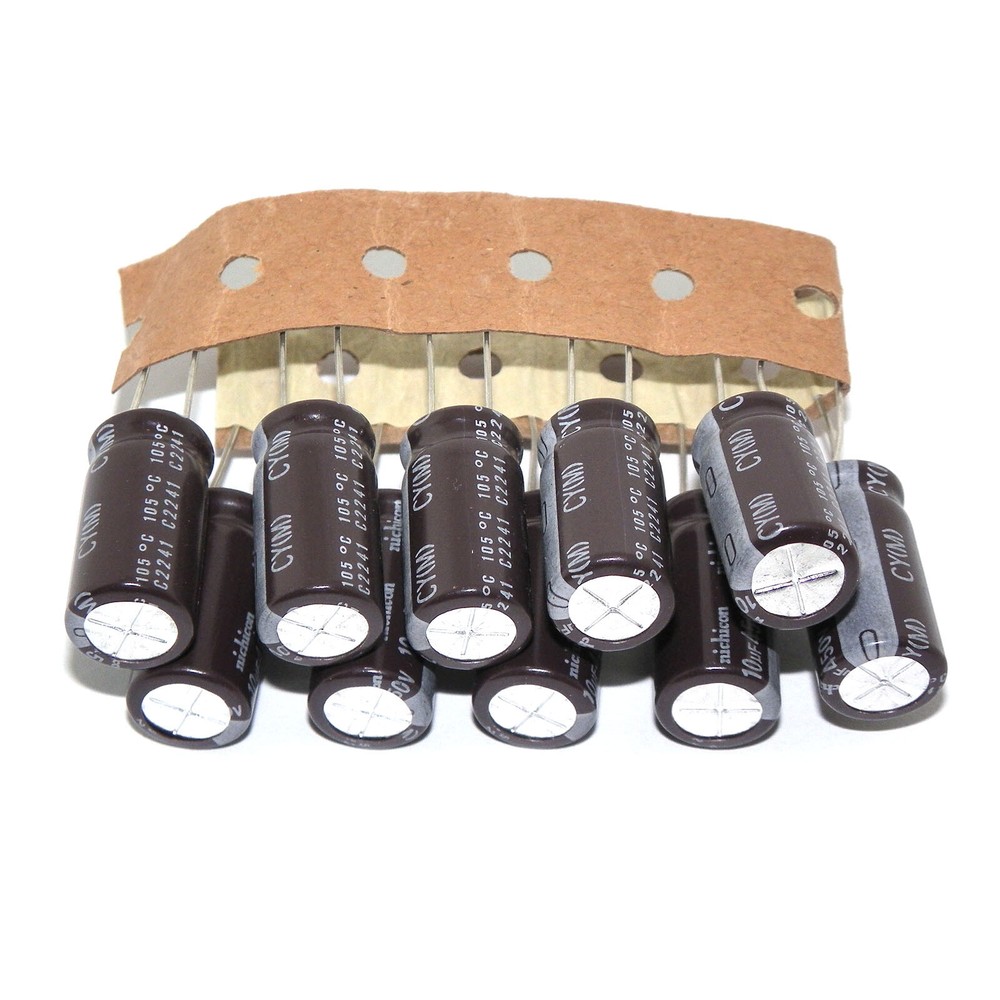 10x 450V10UF Nichicon Electrolytic Capacitors 10mfd 450V 10×20 mm