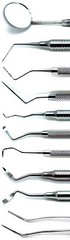 Dental Examination Probes Curettes Scalers Pliers Explorers Set of 10