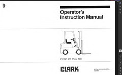 CLARK C500 Y70 FORKLIFT OPERATORS SERVICE REPAIR SHOP MANUAL PDF USB