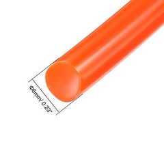10 Feet 6mm PU Transmission Round Belt Urethane Belting Orange