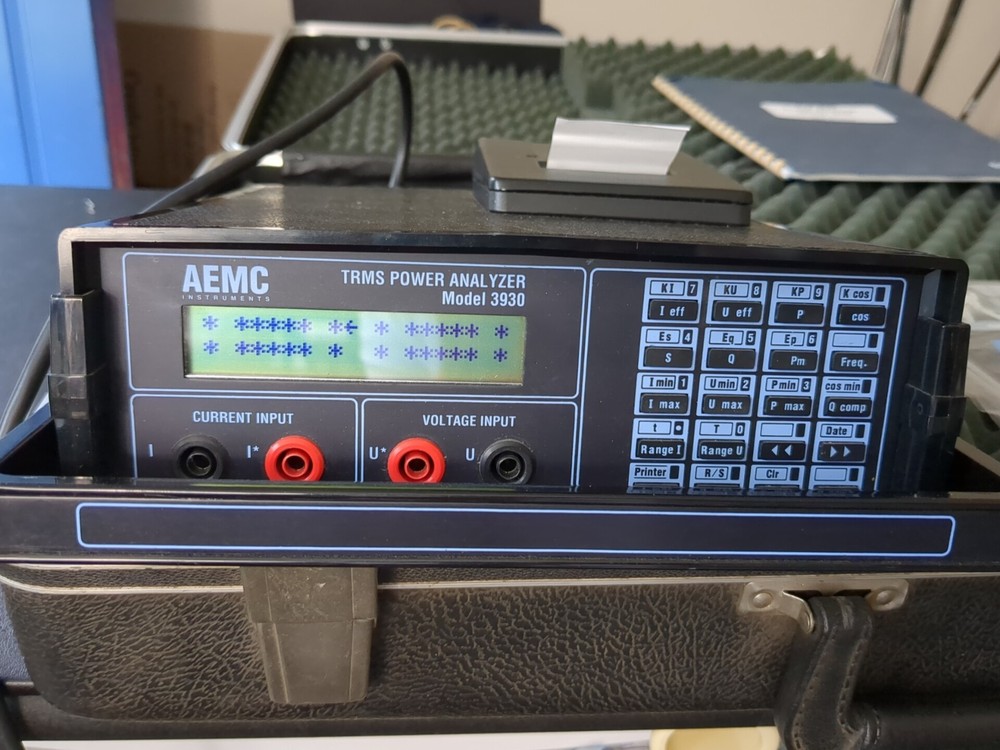 AEMC 3930 TRMS Power Analyzer Kit in Case Meter