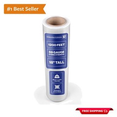 18″ x 1200ft Stretch Film – Clear Wrap with 500% Stretch Ability for Efficiency