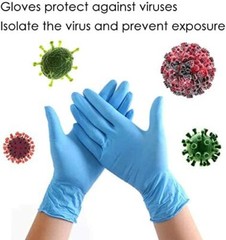 Shamrock Nitrile Examination Gloves, Powder Free, Disposable – 100pcs (Blue)