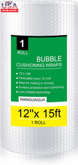 Bubble Packing Wrap for Moving Boxes Shipping Cushioning Supplies 1 Roll 12″ X 1