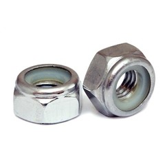 M3-0.50 Stainless Steel Nylon Insert Hex Lock Nut, Metric DIN 985 A2 / 18-8