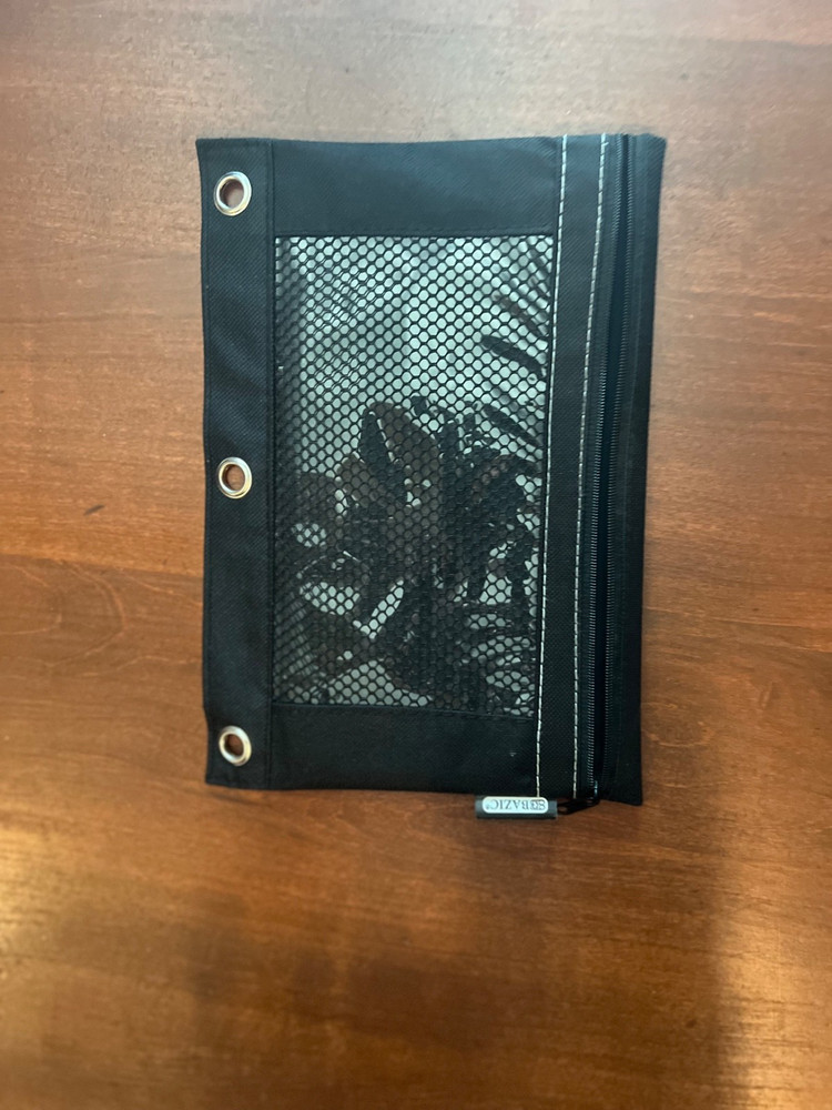 Bazic Black Notebook Pencil Holder