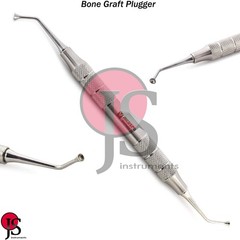 Bone Graft Plugger Packer Spoon Compactor Dental Implant Grafting Instruments