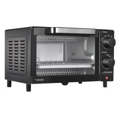 Mainstays 4-Slice Countertop Toaster Oven with Bake & Broil Black