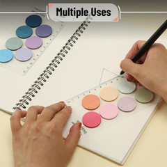– round Transparent Sticky Notes, 560 Pcs, Pastel Colors, round Translucent Stic