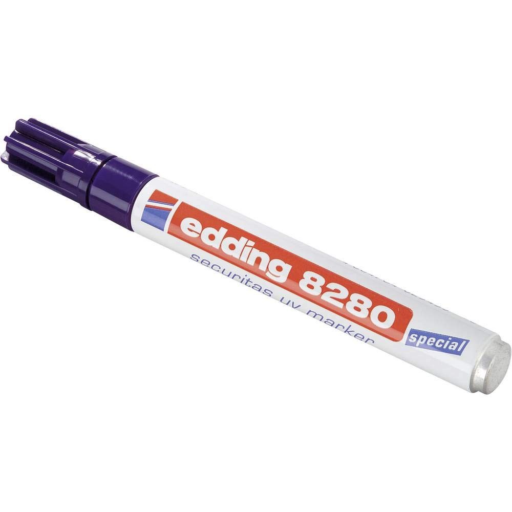 edding 8280 securitas uv marker – colourless – 1 pen – round nib 1.5-3 mm – b…