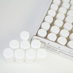 500x 20ml Scintillation Vials Glass vial Sample vials Lab vials w/ cap PE gasket