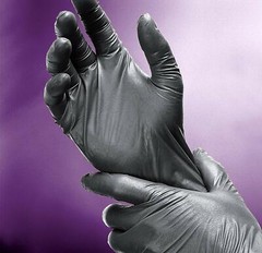 Adenna SHD938 Shadow Nitrile Powder Free Exam Gloves, X-Large, Black, 90 Count