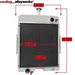 For International 656 706 756 766 378713R92 391200R91 Tractor Radiator 4 ROW ASI