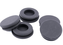 1 1/8″ Hole Size Solid Rubber Grommet without Center Hole, Fits 1/8″ Materials