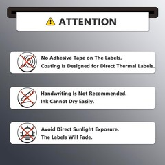 BETCKEY 1″ x 0.5″ Thermal Labels – 20 Rolls / 48,600 Labels – Perforated