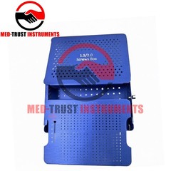 Orthopedic LCP Empty 1.5mm & 2.0mm Locking and Cortical Screw Box Aluminum Case
