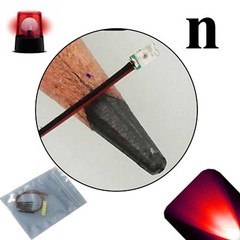 10 x 12v 0606 0603 Red Nano Flashing SMD Pre-Wired LED Light Blinking 9v 18v 6v