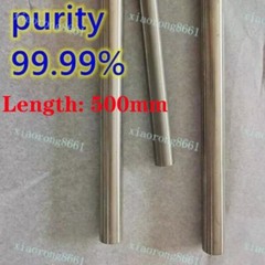 10x500mm Pure Nickel Ni Alloy 99.9% Round Bar Rod For Electroplating Anode Size