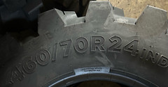 (2-Tires) 460/70R24 / 17.5L-24 RADIAL R4 Rear Backhoe Industrial Tire