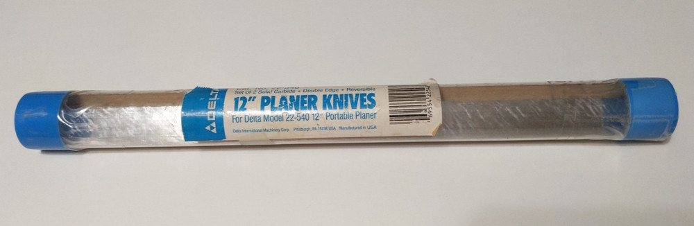 Delta 22-548 12″ Planer Knives Set of 2 Solid Carbide Reversible for 22-540 USA