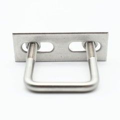 Stainless Steel Square U Bolt Clamp, Square Tube Clamps with Nut and Plate for B