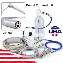 Portable Dental Delivery Unit Air Compressor Syringe Suction /Turbine Unit 4Hole