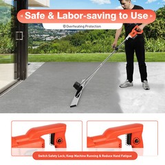 21V Cordless Concrete Vibrators Surface Power Trowel with Power Adapter US Stock
