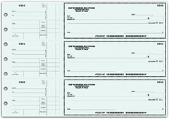 Manual Business Checks with Side Stub Logo Included Color Choice- 250 Checks