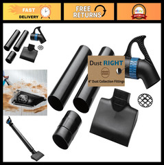 4″ Quick Change Floor Sweep Kit – Dust Collector Accessories, Handle & Wand Incl