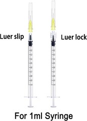 Disposable Luer Lock Needle 30Ga 5/16 Inch 8mm 100Pack(30Ga-5/16IN)