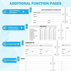 2026-2029 Monthly Planner Refills: 36 Months A6 Planner Inserts for 6-Ring Binde