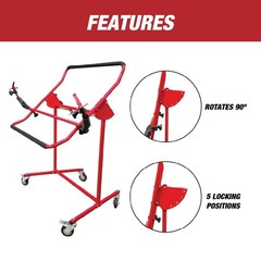 LAUCO Adjustable Bumper Repair Stand, Securely Holds Plastic Car Bumper Covers