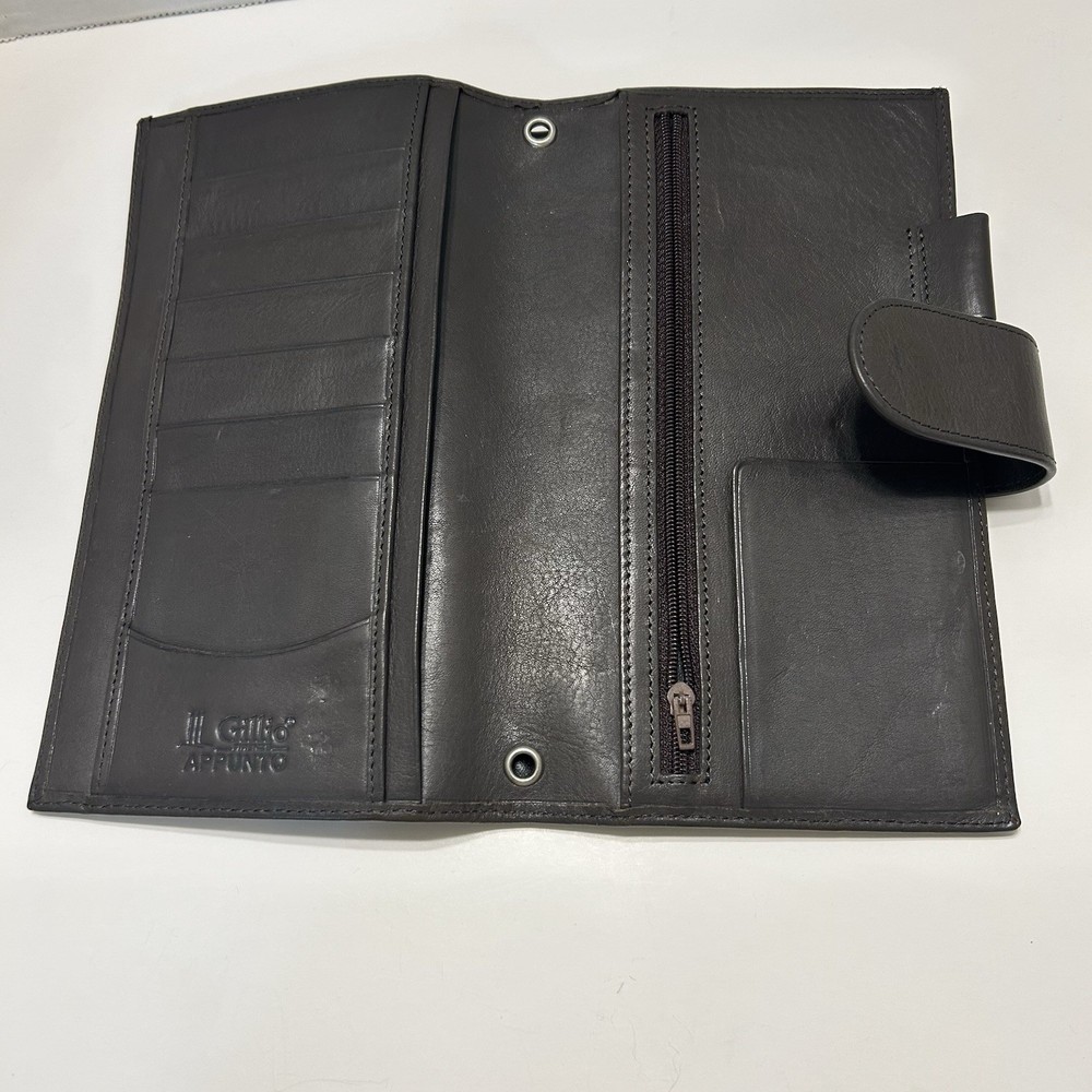 Gillio Slim Appunto Dark Brown Fits Hobonichi Weeks READ