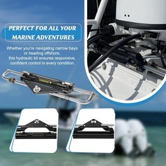 Hydraulic Steering Kit for Yamaha 150HP Outboard Replaces Seastar HC4645H