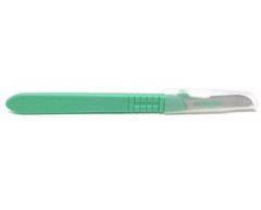 10 pcs DISPOSABLE STERILE SURGICAL SCALPELS #10 WITH GRADUATED PLASTIC HANDLE