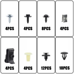 50Pcs Replacement Screw Clips Rivet Fastener for Toyota Fender Bumper Splash