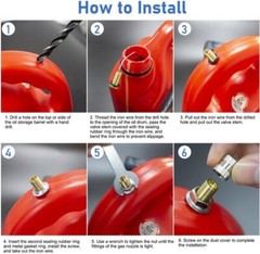 Gas Can Vent Caps | 6 Pack Fuel Gas Tank Vent Caps | Metal Gas Can Replacement |