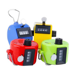 4 Digit Number Counters Plastic Shell Hand Finger Display Manual Counting Tally