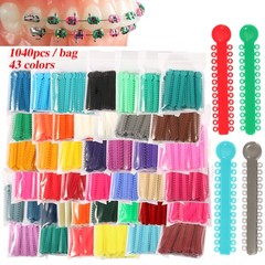 1040 Orthodontic Ligature Ties Elastic Rubber Band Ligadura Ortodoncia Bracket